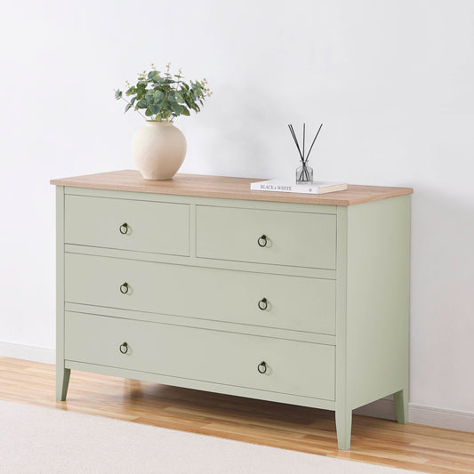 Nell 4 Drawer Chest - Sage Green