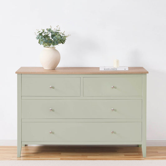 Nell 4 Drawer Chest - Sage Green