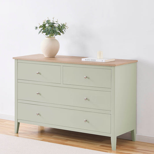 Nell 4 Drawer Chest - Sage Green