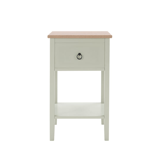 Nell 1 Drawer Nightstand - Sage Green