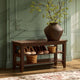 Nell Shoe Storage Bench - Walnut