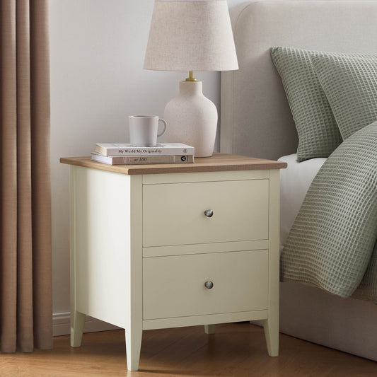 Nell Bedside Table - Stone