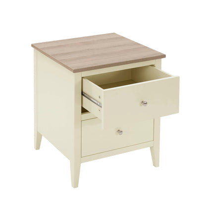 Nell Bedside Table - Cream