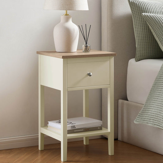 Nell 1 Drawer Nightstand - Cream