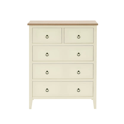 Nell 5 Drawer Chest - Cream