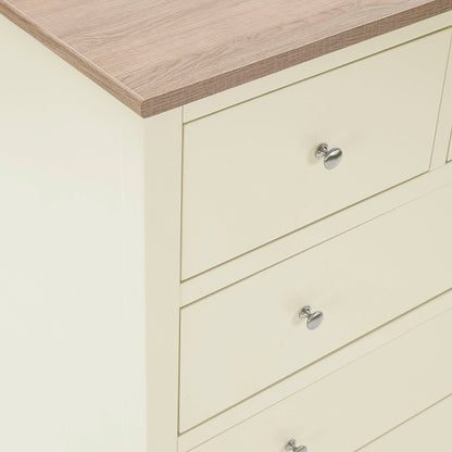 Nell 5 Drawer Chest - Cream