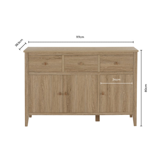 Nell Large Sideboard - Grey