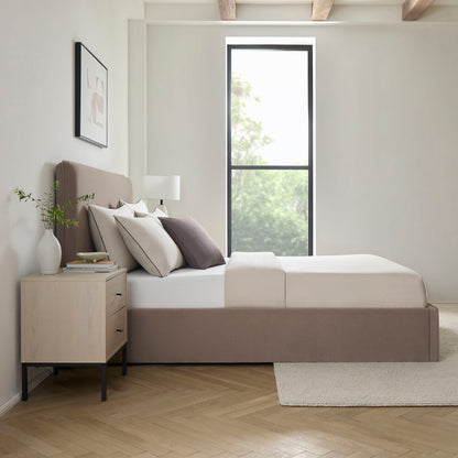 Oslo Ottoman Storage Bed - Sand