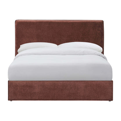 Oslo Ottoman Storage Bed - Chenille Dark Rust