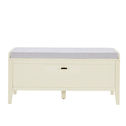 Poppy Storage Cabinet With Seat - Cream