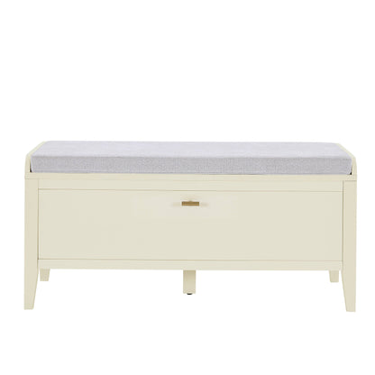 Poppy Storage Cabinet With Seat - Cream