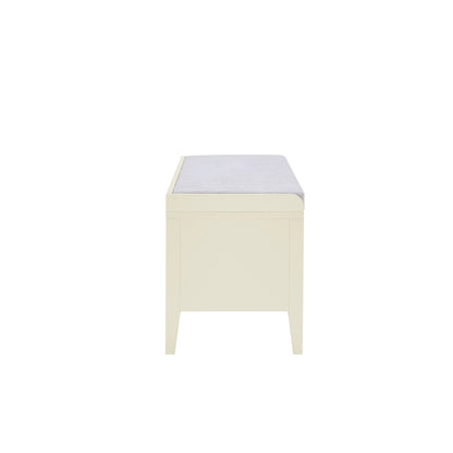 Poppy Storage Cabinet With Seat - Cream