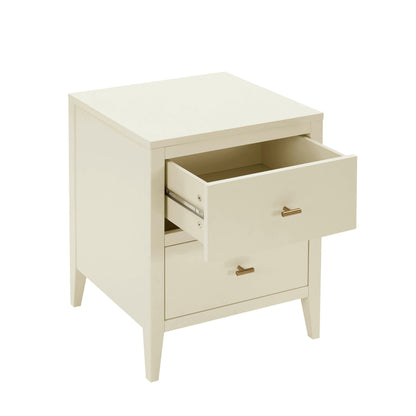 Poppy Bedside Table - Cream