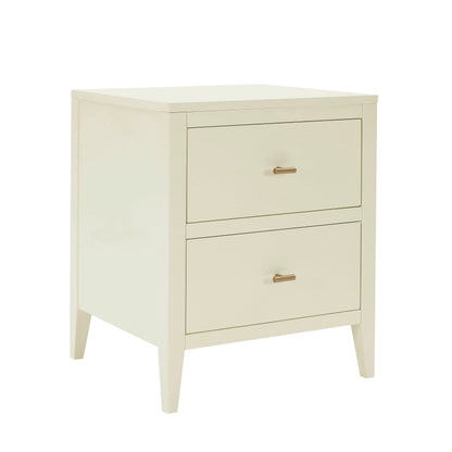 Poppy Bedside Table - Cream