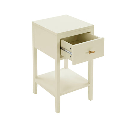 Poppy 1 Drawer Nightstand - Cream