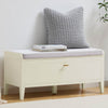 Poppy Storage Cabinet With Seat - Cream