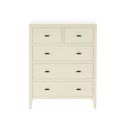 Poppy 5 Drawer Chest - Cream