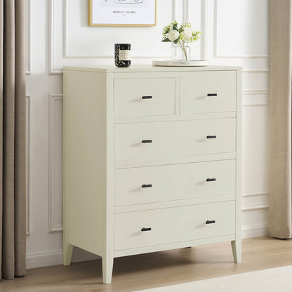 Poppy 5 Drawer Chest - Cream