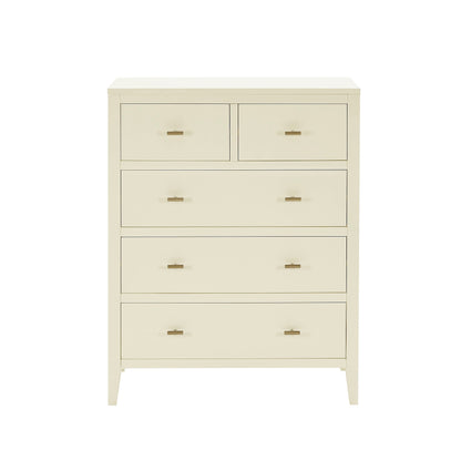 Poppy 5 Drawer Chest - Cream