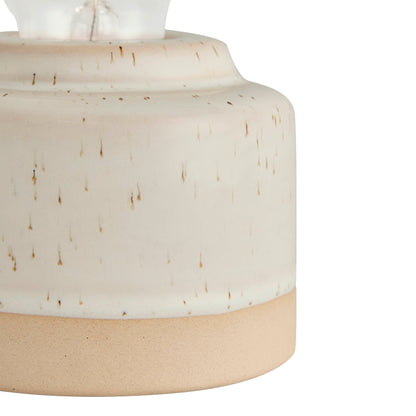 Robin Reactive Glaze Ceramic Bulb Table Lamp - Cream