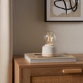 Robin Reactive Glaze Ceramic Bulb Table Lamp - Cream