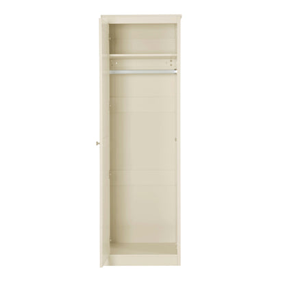 Ruby 1 Door Wardrobe with Drawers - Cream