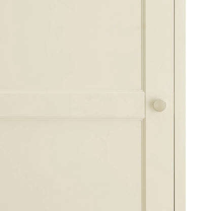 Ruby 1 Door Wardrobe with Drawers - Cream