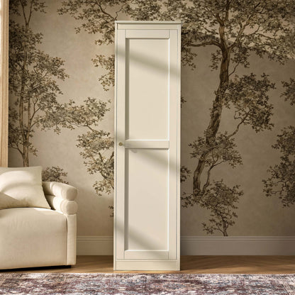 Ruby 1 Door Wardrobe with Drawers - Cream