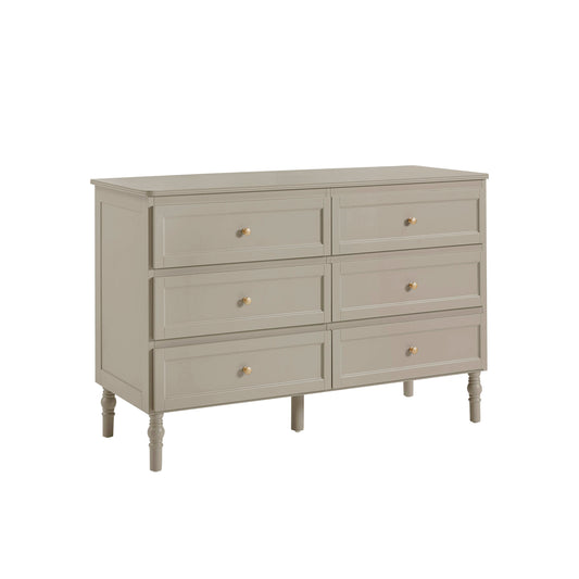 Ruby 6 Drawer Chest - Taupe