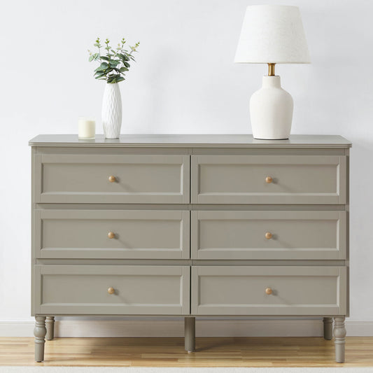 Ruby 6 Drawer Chest - Taupe