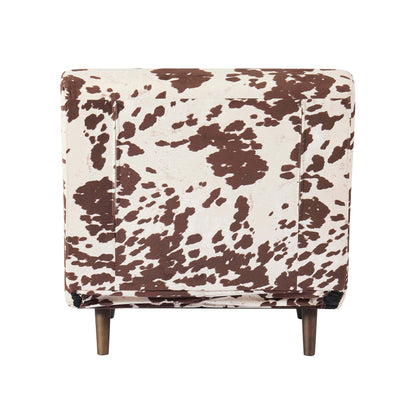 Seattle Single Click Clack Sofa Bed - Brown Cow Print