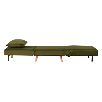 Seattle Single Click Clack Sofa Bed - Muted Moss