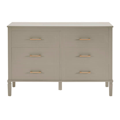 Sienna 6 Drawer Chest - Taupe