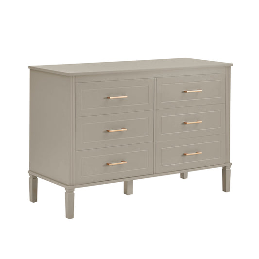 Sienna 6 Drawer Chest - Taupe