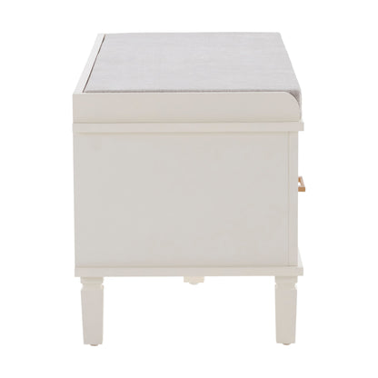 Sienna Storage Cupboard with Seat - Natural