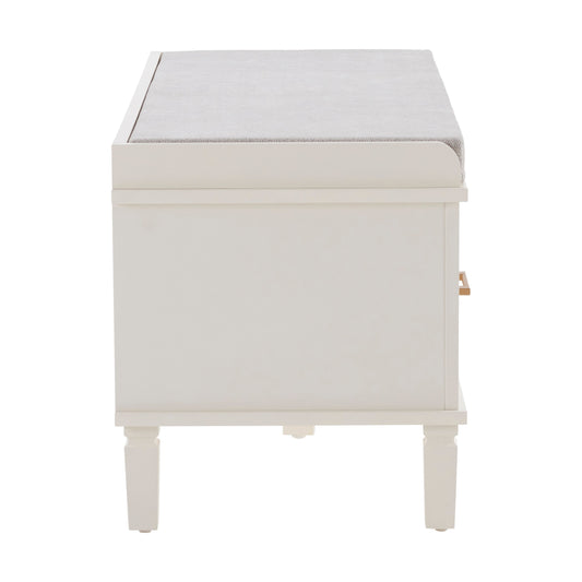 Sienna Storage Cupboard with Seat - Natural