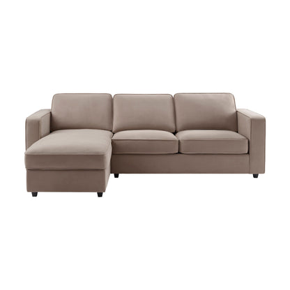 Soho Left Hand Chaise Storage Sofa - Sand