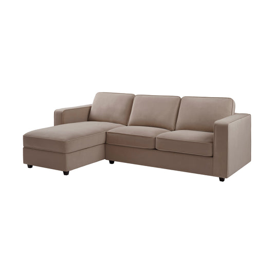 Soho Left Hand Chaise Storage Sofa - Sand