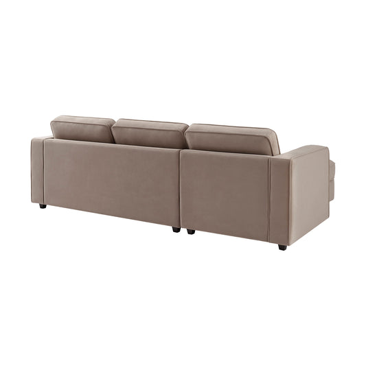 Soho Left Hand Chaise Storage Sofa - Sand