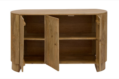 Finley Mango Wood 3 Door Sideboard - Natural