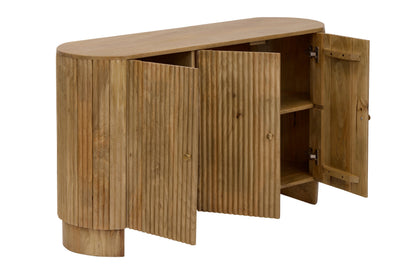 Finley Mango Wood 3 Door Sideboard - Natural