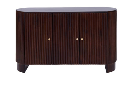 Finley Mango Wood 3 Door Sideboard - Walnut