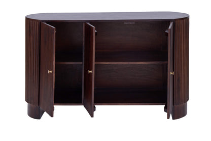 Finley Mango Wood 3 Door Sideboard - Walnut