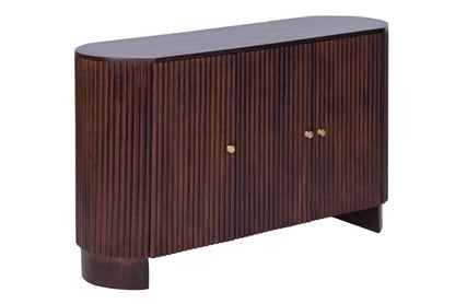 Finley Mango Wood 3 Door Sideboard - Walnut