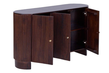 Finley Mango Wood 3 Door Sideboard - Walnut