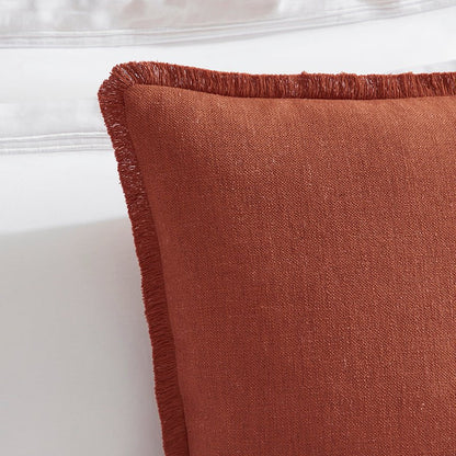 Tufted Cushion Cover - Burnt Orange