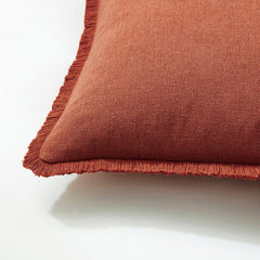 Tufted Cushion Cover - Burnt Orange
