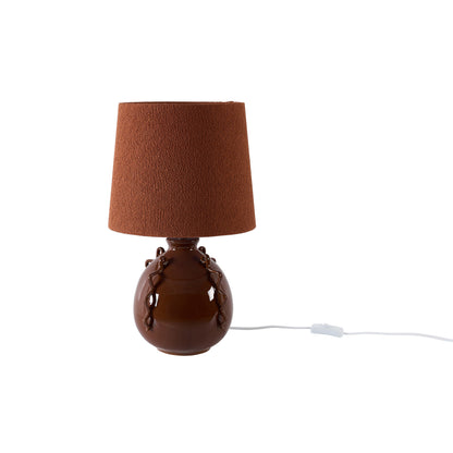 Vega XL Boucle Shade Lamp - Orange
