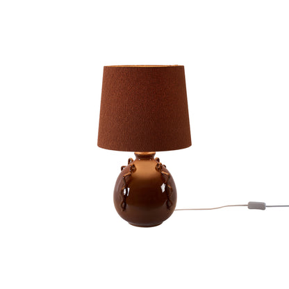 Vega XL Boucle Shade Lamp - Orange