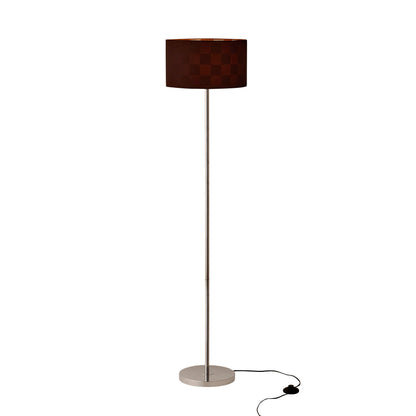 Vikki Velvet Checkerboard Floor Shade - Brown